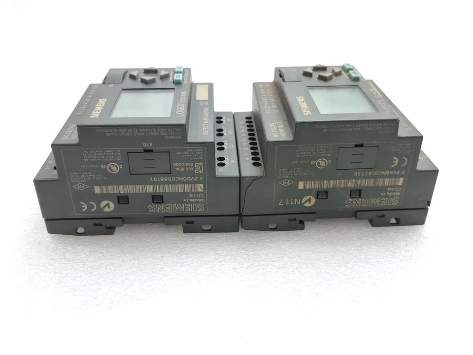 Lot Of 2Pcs Siemens 6ED1052-1MD00-0BA6 Logo 12/24Rc 24Vdc Light on For Parts